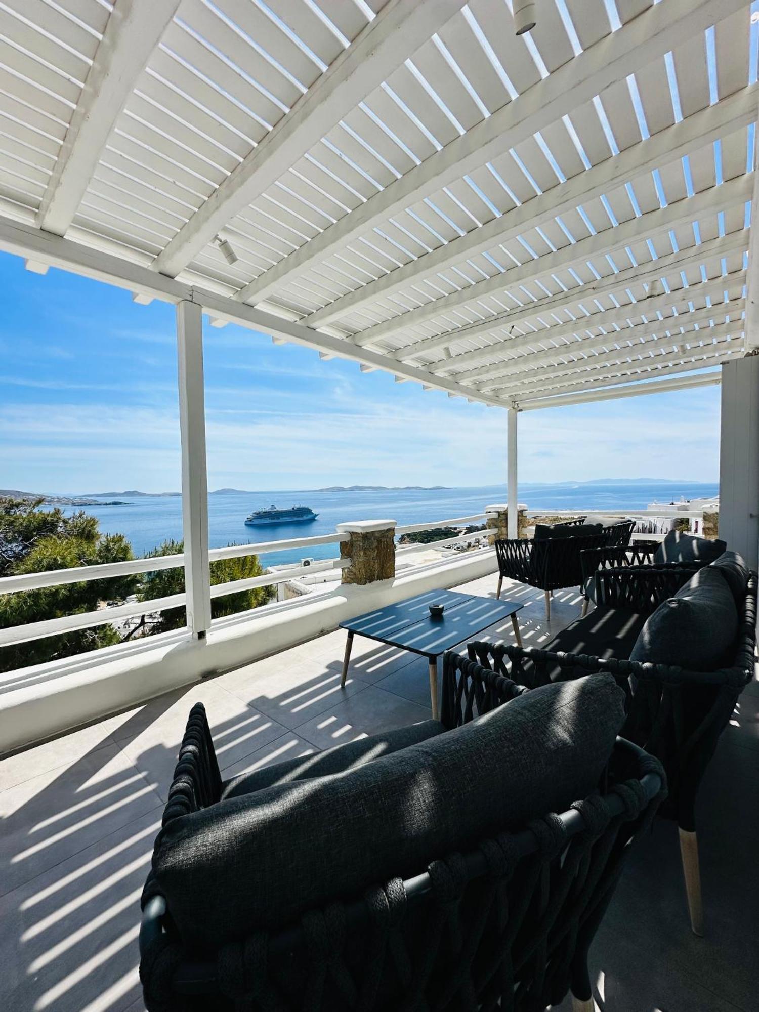 Seaview & Jacuzzi Summer Residence Mykonos Town ภายนอก รูปภาพ